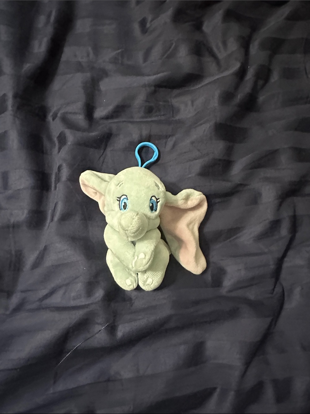 Disney Green Dumbo Plush Clip-On with Pink Inner Ears